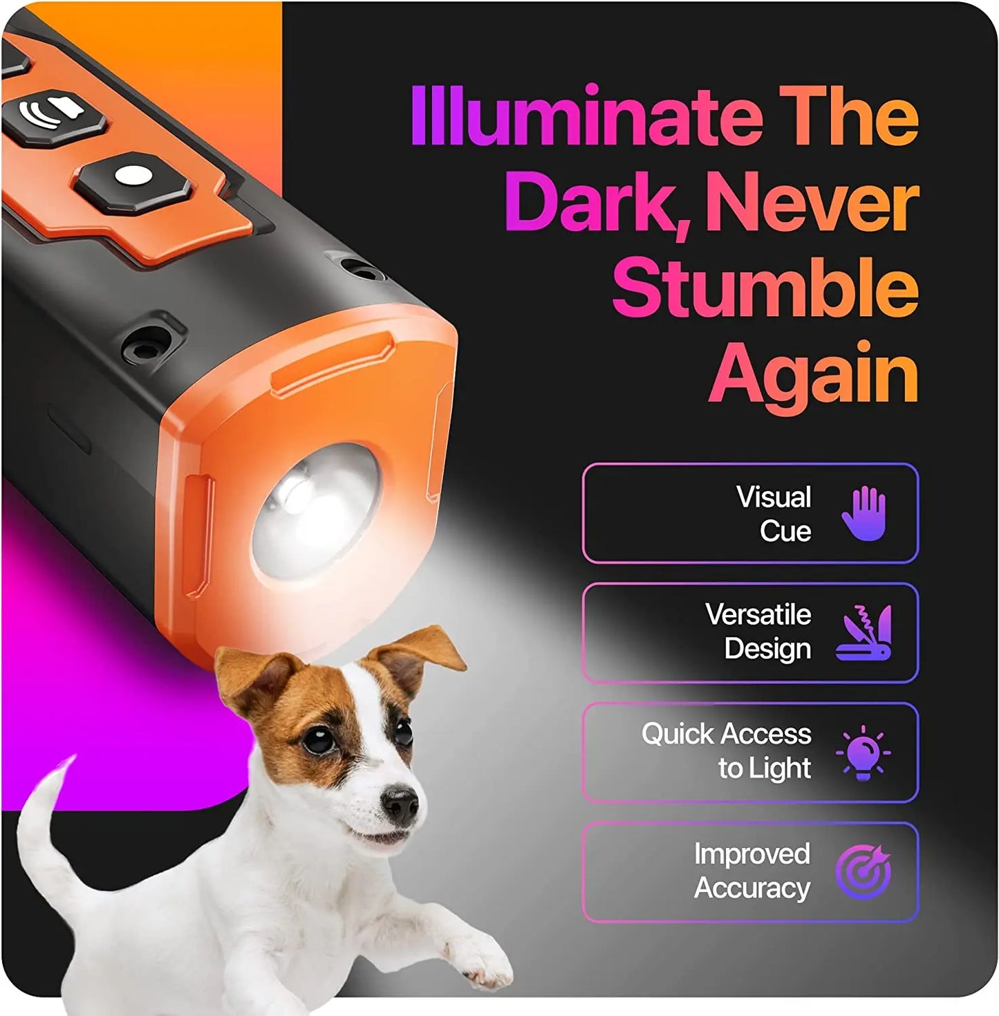 LED Ultrasonic Dog Trainer